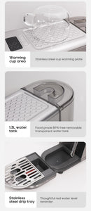 HiBREW 20Bar Máquina de café expresso semiautomática com temperatura ajustável fria/quente super fina cafeteira cappuccino H10B