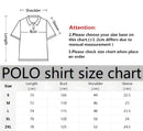 A nova camisa polo masculina de manga curta de verão 2025 apresenta uma estampa casual elegante e respirável com padrão listrado 3D