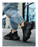 Tênis masculino casual atlético tênis de caminhada masculino preto alta quali