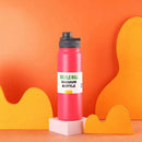 Garrafa Térmica Portátil de 800ML para Atividades ao Ar Livre com Filtro de Chá, Copo Térmico de Aço Inoxidável, Garrafa à Prova de Vazamentos para Esportes