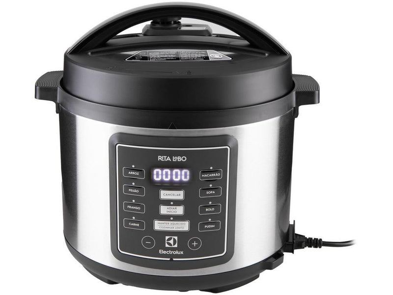 Panela de Pressão Elétrica Electrolux 5L Inox 1000W Experience Rita Lobo PCC15 - 220V