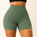 Shorts Femininos de Poliamida Canelada para Academia e Fitness com Zero Transparência e Elasticidade para Treino
