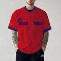 Incerun topos estilo americano moda masculina listrado impresso contraste emenda camisa casual personalidade venda quente blusa de manga curta