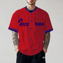 Incerun topos estilo americano moda masculina listrado impresso contraste emenda camisa casual personalidade venda quente blusa de manga curta