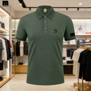 Camisa Polo de Golfe Masculina 2026, Camisa Polo de Negócios com Gola, Top de Ma