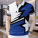 2025 colorido 3d impresso listras padrão camisa polo masculina para homem manga curta camisetas verão esporte lapela topos camisetas de grandes dimensões