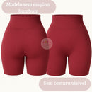 Shorts Femininos de Poliamida Canelada para Academia e Fitness com Zero Transparência e Elasticidade para Treino