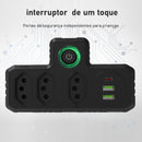 Extensão tomada,Extensão elétrica,Tomada usb,Filtro de linha de tomada,Regua tomadas de energia,Extensao eletrica,110-220V,10A