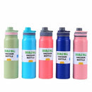 Garrafa Térmica Portátil de 800ML para Atividades ao Ar Livre com Filtro de Chá, Copo Térmico de Aço Inoxidável, Garrafa à Prova de Vazamentos para Esportes