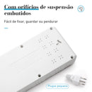 Extensão tomada,Extensão elétrica,Tomada usb,Filtro de linha de tomada,Regua tomadas de energia,Extensao eletrica,110-220V,10A