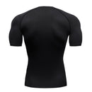 Camisa de alongamento masculina com estampa de aranha, camiseta de secagem
