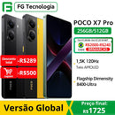 Versão global poco x7 pro smartphone dimensão 8400-ultra 6.67" 120hz disp