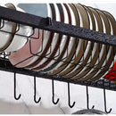 Escorredor de Louça Aço Inox Organizador Suspenso Modular Suporte de Pia Armário Prato Talher Utensílio Parede Cozinha Compacta