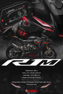 YAMAHA Yamaha MotoGP Factory Team Motocicleta Equitação Camisa POLO de algodão estampada masculina de manga curta