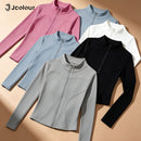 Jcolour Jaqueta Feminina UV Slim para Yoga e Ciclismo com Proteção UV50+