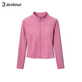 Jcolour Jaqueta Feminina UV Slim para Yoga e Ciclismo com Proteção UV50+