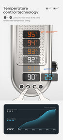 HiBREW 20Bar Máquina de café expresso semiautomática com temperatura ajustável fria/quente super fina cafeteira cappuccino H10B