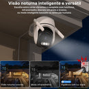1peças 2 peças de câmera PTZ WiFi Câmera IP externa Vigilância por vídeo Proteção de segurança residencial Detecção iCsee