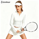 Jcolour Jaqueta Feminina UV Slim para Yoga e Ciclismo com Proteção UV50+