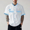 Incerun topos estilo americano moda masculina listrado impresso contraste emenda camisa casual personalidade venda quente blusa de manga curta