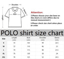 A nova camisa polo masculina de manga curta de verão 2025 apresenta uma estampa casual elegante e respirável com padrão listrado 3D