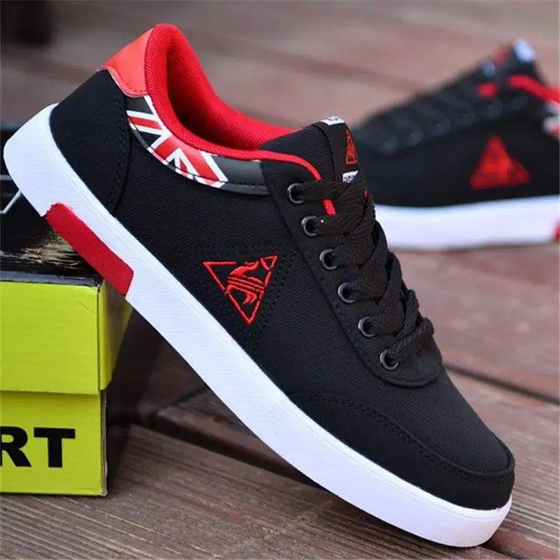 Sapatos de lona casuais masculinos primavera outono na moda calçados únicos es