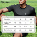 Camiseta Jcolour GORE-TEX Quick-Dry, Secagem Rápida, Respirável, Anti-Suor, Esportiva Fitness Academia, Tecido Elástico