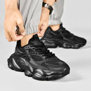 Tênis masculino casual atlético tênis de caminhada masculino preto alta quali