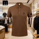 Camisa Polo de Golfe Masculina 2026, Camisa Polo de Negócios com Gola, Top de Ma
