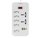 Extensão tomada,Extensão elétrica,Tomada usb,Filtro de linha de tomada,Regua tomadas de energia,Extensao eletrica,110-220V,10A