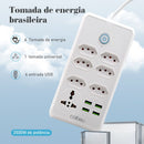 Extensão tomada,Extensão elétrica,Tomada usb,Filtro de linha de tomada,Regua tomadas de energia,Extensao eletrica,110-220V,10A