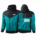 Jaqueta Esportiva Premium Masculina BRP Sea-Doo com Estampa de Logo, Corta-Vento, para Primavera/Outono, Modelo 2026, Nova Coleção