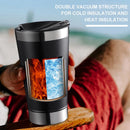 Drop Copo Térmico 473ml Com Tampa E Abridor Inox Quente Gelado Manter Temperatura Por Horas Promoção A Vácuo Caneca Isola