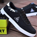 Sapatos de lona casuais masculinos primavera outono na moda calçados únicos es