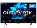 Smart TV 50" TCL 4K UHD QLED 50P7K Google TV AiPQ Google Assistente 3 HDMI