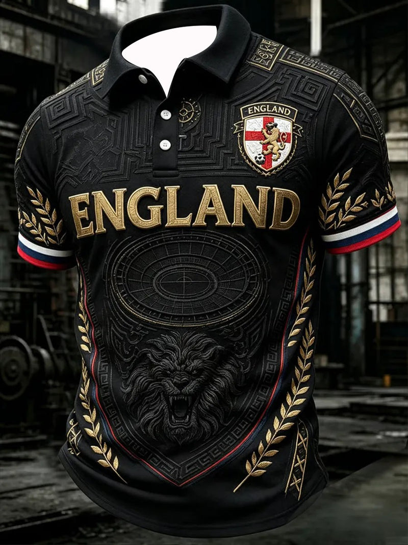 Camisa Polo de Futebol Edição 2026 para Fãs - Estampa 3D - Moderna e Confortável - Adequada para Homens e Mulheres