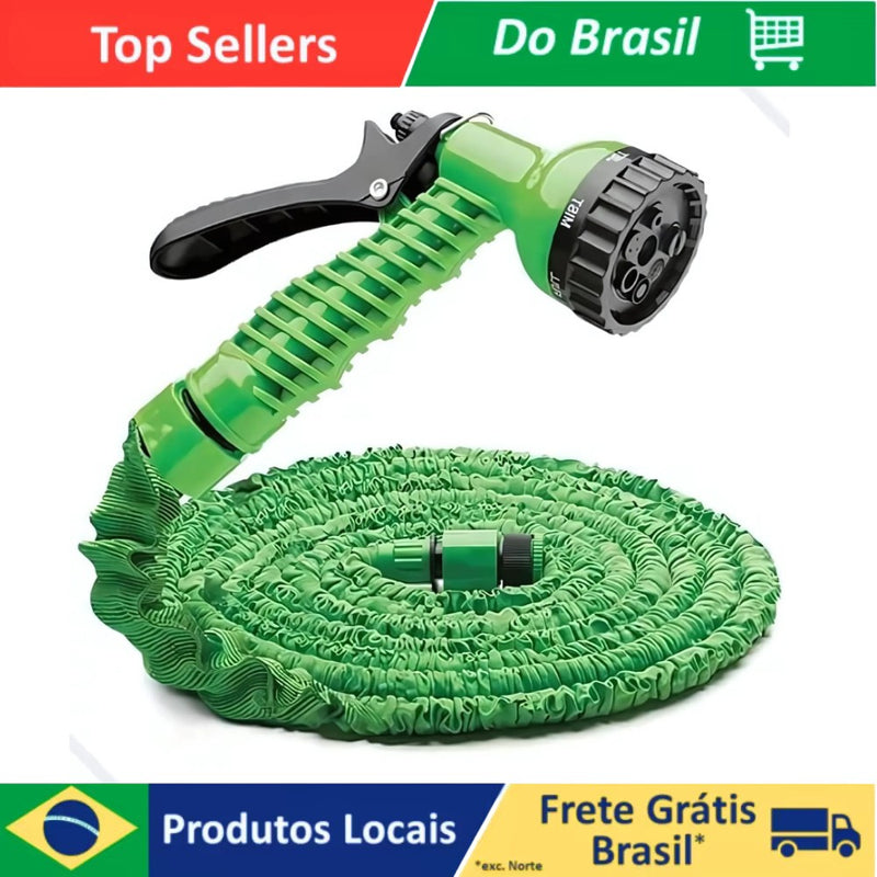 Mangueira Magica Expansivel Flexivel e Retratil Elastica de Jardim 15 Metros