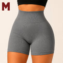 Shorts Femininos de Poliamida Canelada para Academia e Fitness com Zero Transparência e Elasticidade para Treino