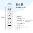Extensão tomada,Extensão elétrica,Tomada usb,Filtro de linha de tomada,Regua tomadas de energia,Extensao eletrica,110-220V,10A
