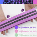 Kit de Faixas Elásticas para Glúteos com 3 Níveis de Resistência, Leves e Portáteis para Treino em Casa ou Academia