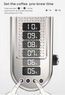 HiBREW 20Bar Máquina de café expresso semiautomática com temperatura ajustável fria/quente super fina cafeteira cappuccino H10B