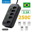 Extensão tomada,Extensão elétrica,Tomada usb,Filtro de linha de tomada,Regua tomadas de energia,Extensao eletrica,110-220V,10A