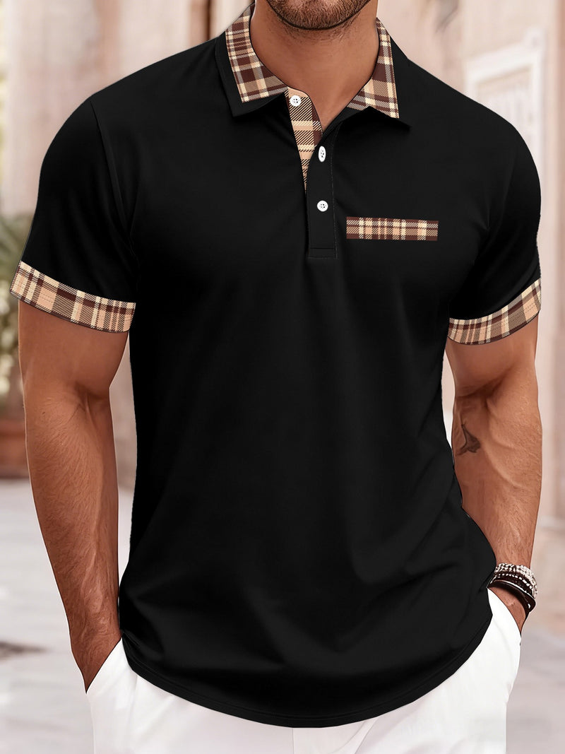 Camisa Polo Masculina Verão 2026 - Design 3D Impresso Respirável Leve Fina Casual Simples Versátil Roupa Masculina
