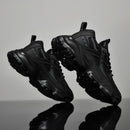 Tênis masculino casual atlético tênis de caminhada masculino preto alta quali