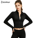 Jcolour Jaqueta Feminina UV Slim para Yoga e Ciclismo com Proteção UV50+