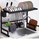 Escorredor de Louça Aço Inox Organizador Suspenso Modular Suporte de Pia Armário Prato Talher Utensílio Parede Cozinha Compacta