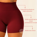 Shorts Femininos de Poliamida Canelada para Academia e Fitness com Zero Transparência e Elasticidade para Treino