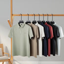 2025 camisa polo masculina de manga curta de marca de alta qualidade verão moda d-letra casual negócios gelo seda legal camiseta