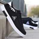 Sapatos de lona casuais masculinos primavera outono na moda calçados únicos es