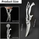 Laser damasco faca de cozinha cutelo carne frutas pão faca churrasco desossa fa
